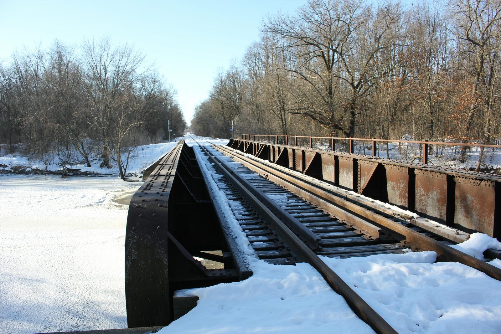 Looking south